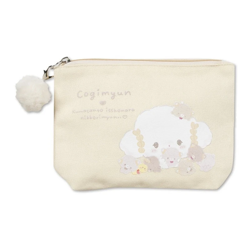 Cogimyun Canvas Makeup Bag Pouch Anime Cute Cosmetic Bags Storage Organizer Vanity Beauty Case