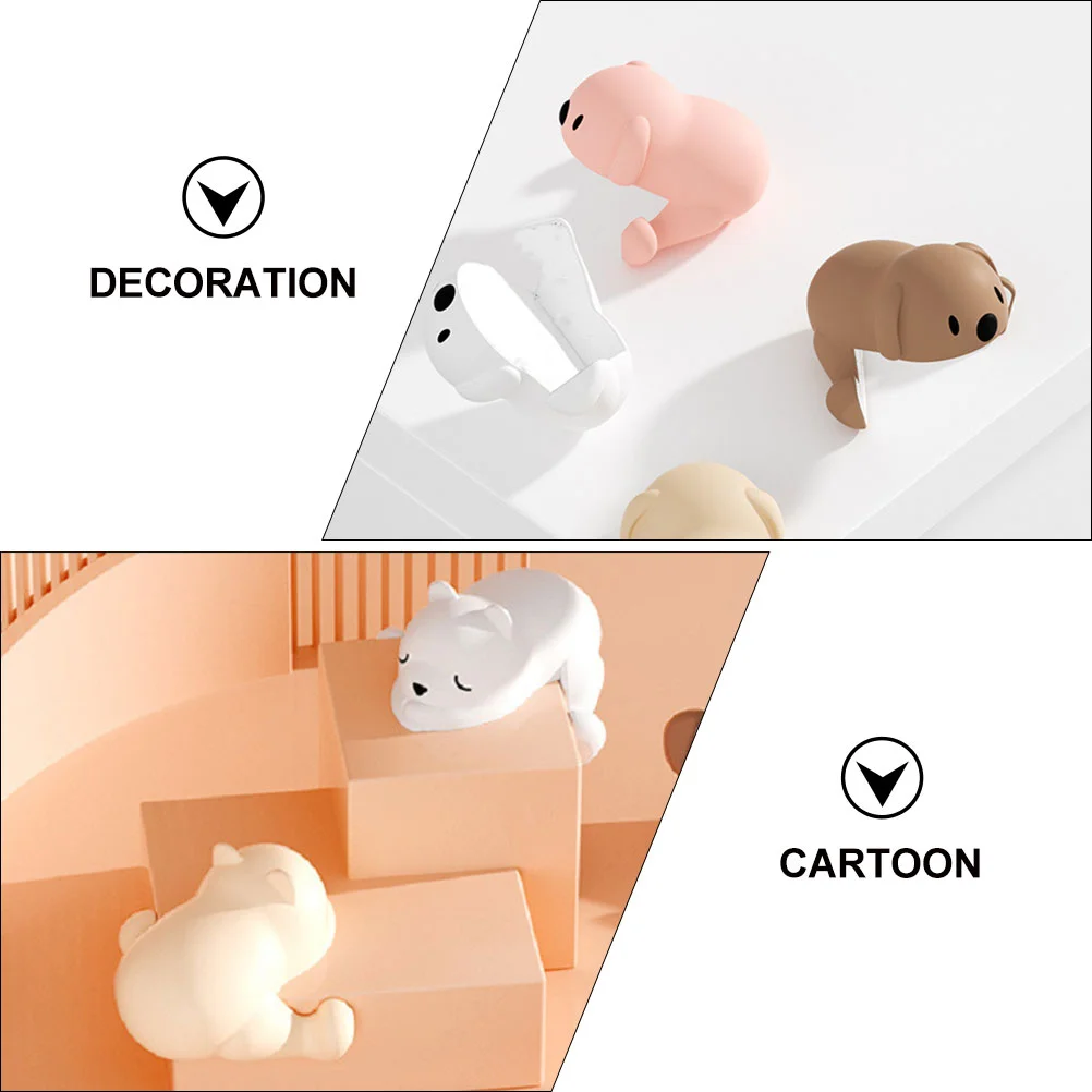 8 Pcs Puppy Silicone Corner Protector Table Anti-collision Child Baby Safety Protection Supplies Guards Protectors for