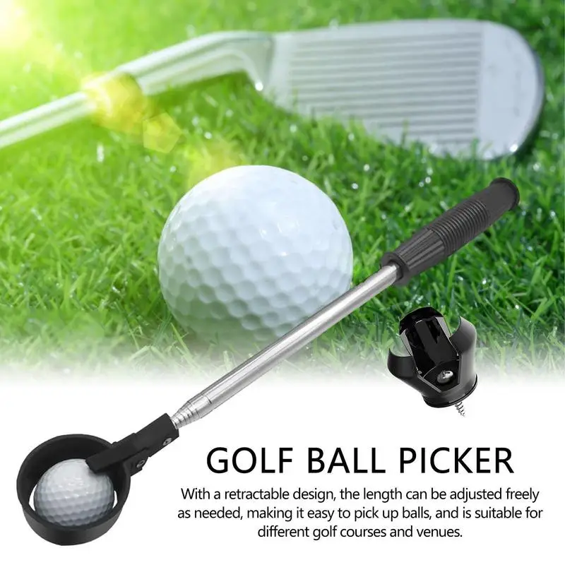 Golf Ball Retrievers Stainless Steel Telescopic Golf Ball Picker Retractable Efficient Ball Picker Golf Accessories Easy Pick Up