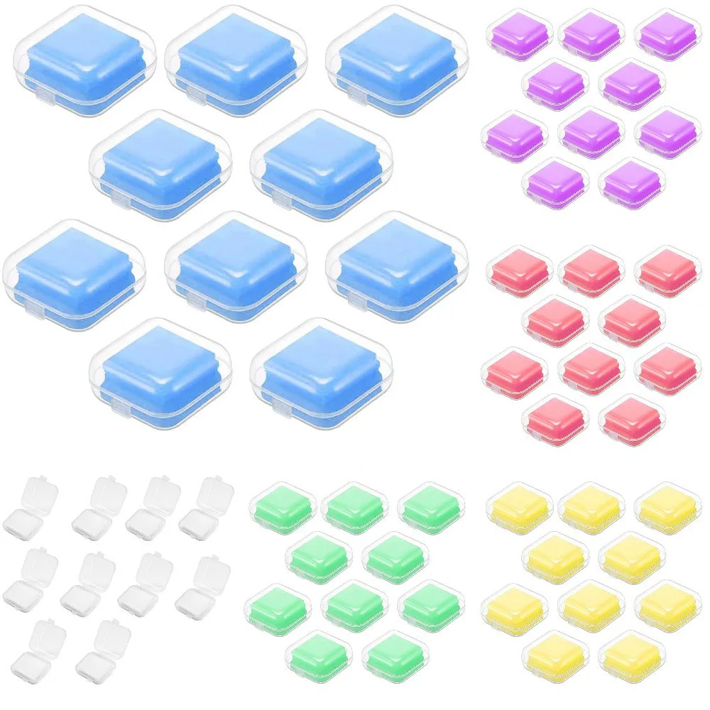10 Boxes of 60PCS Painting Glue Clay DIY 5D Diamond Embroidery Cross Stitch Drilling 2cm Wax Mud Tool Set Kit with Organizer Box