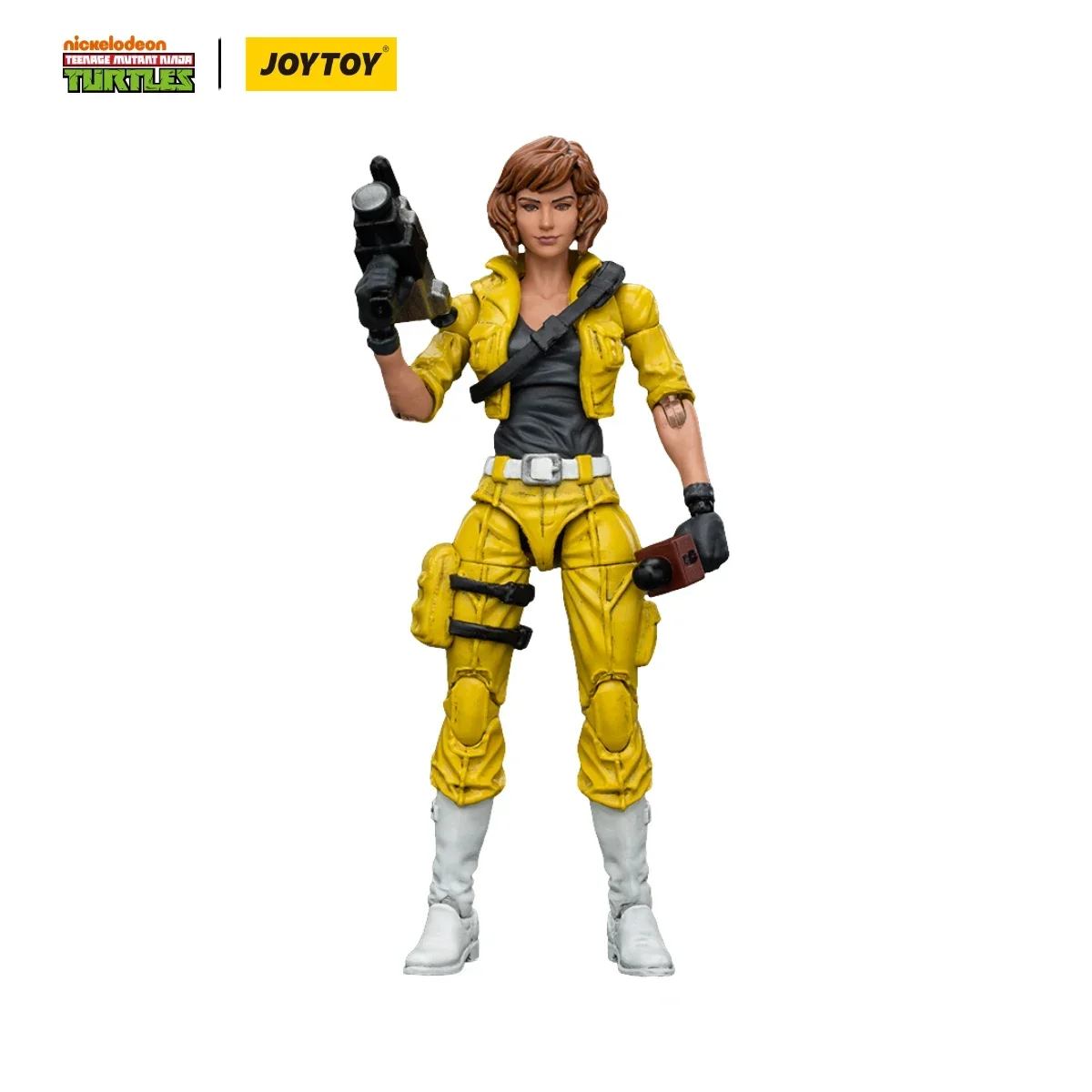 Original JOYTOY 1/18 TMNT Action Figure Splinter and April O'Neil 2PCS Model