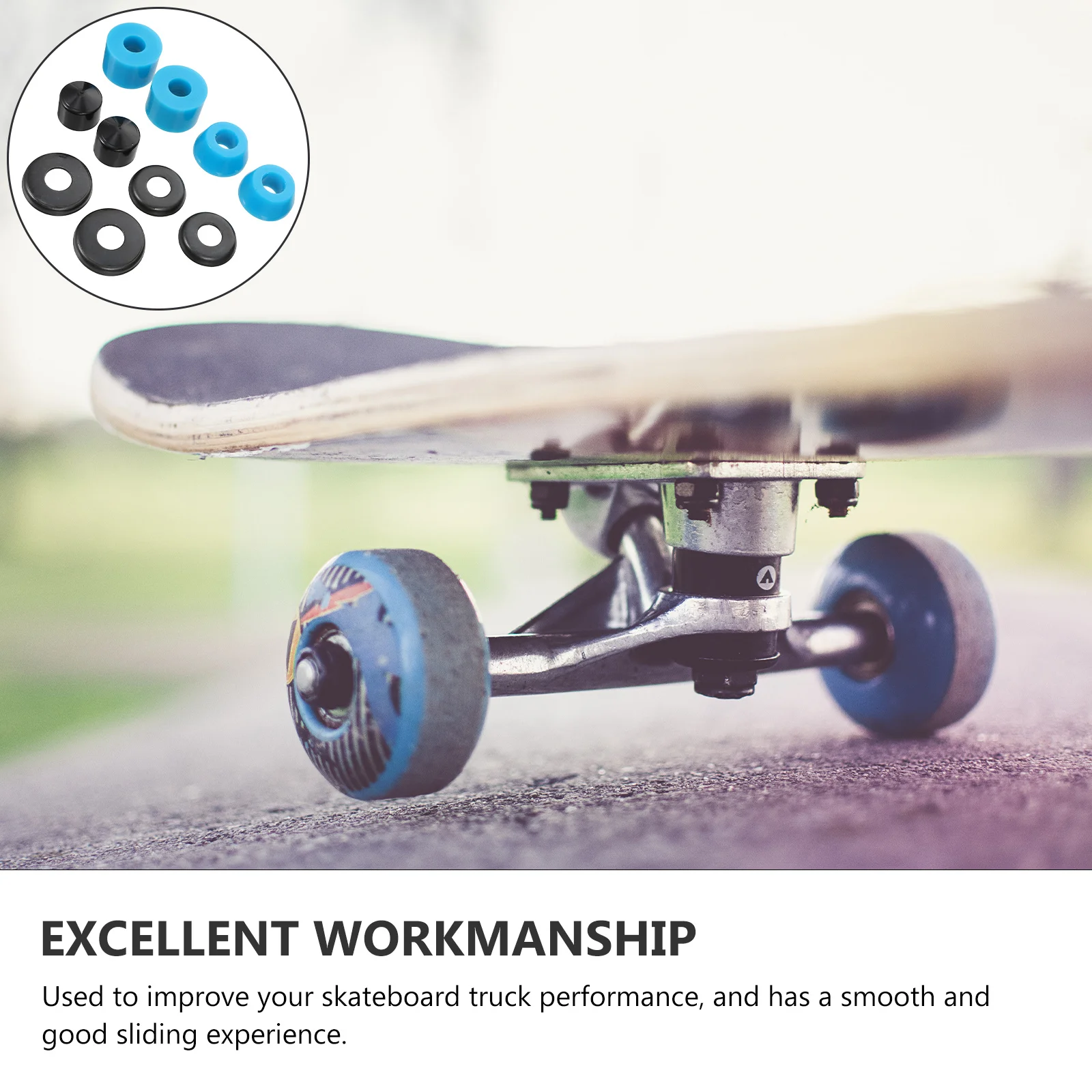 

1Set Skateboard Truck Bushing Sturdy Wear-Resistant Shock Absorber Set for Enhanced Stability Longboard Shockproof Cushions