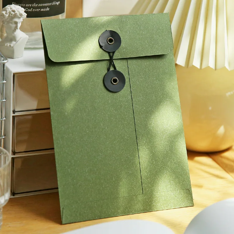 30pcs/lot A5 Retro Envelope Kraft Paper Business Supplies Stationery Envelopes for Wedding Invitation 22x15CM Storage File Bag