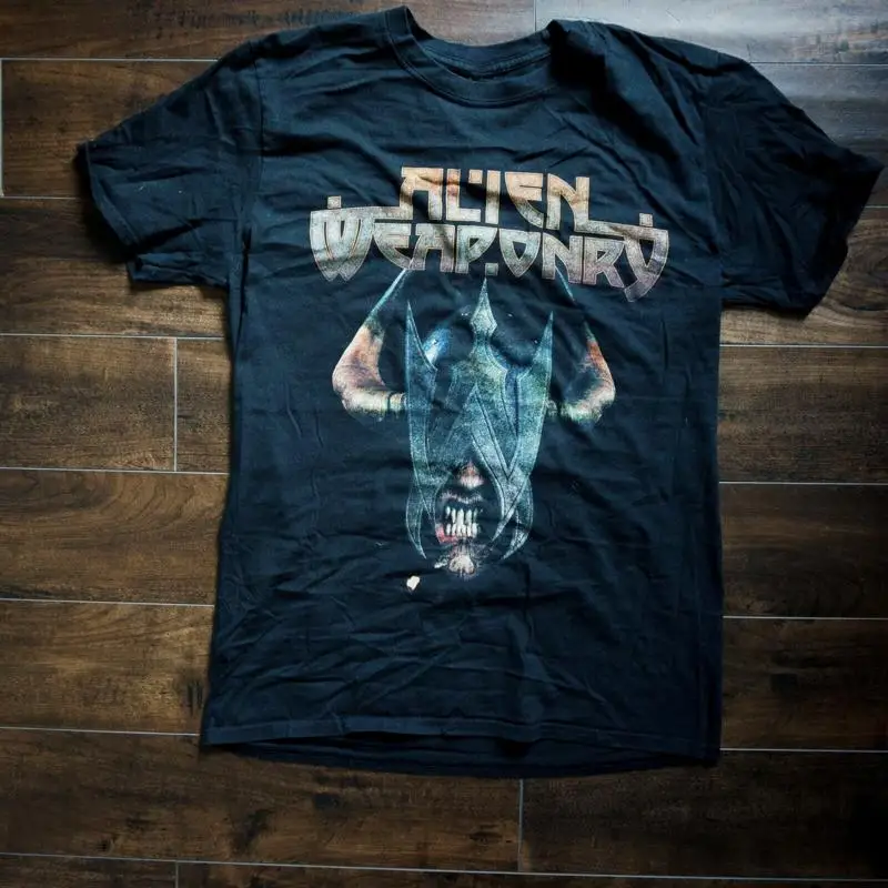 Alien Weaponry Tu Metal Black Tour T Shirt Heavy Cotton Uu1008