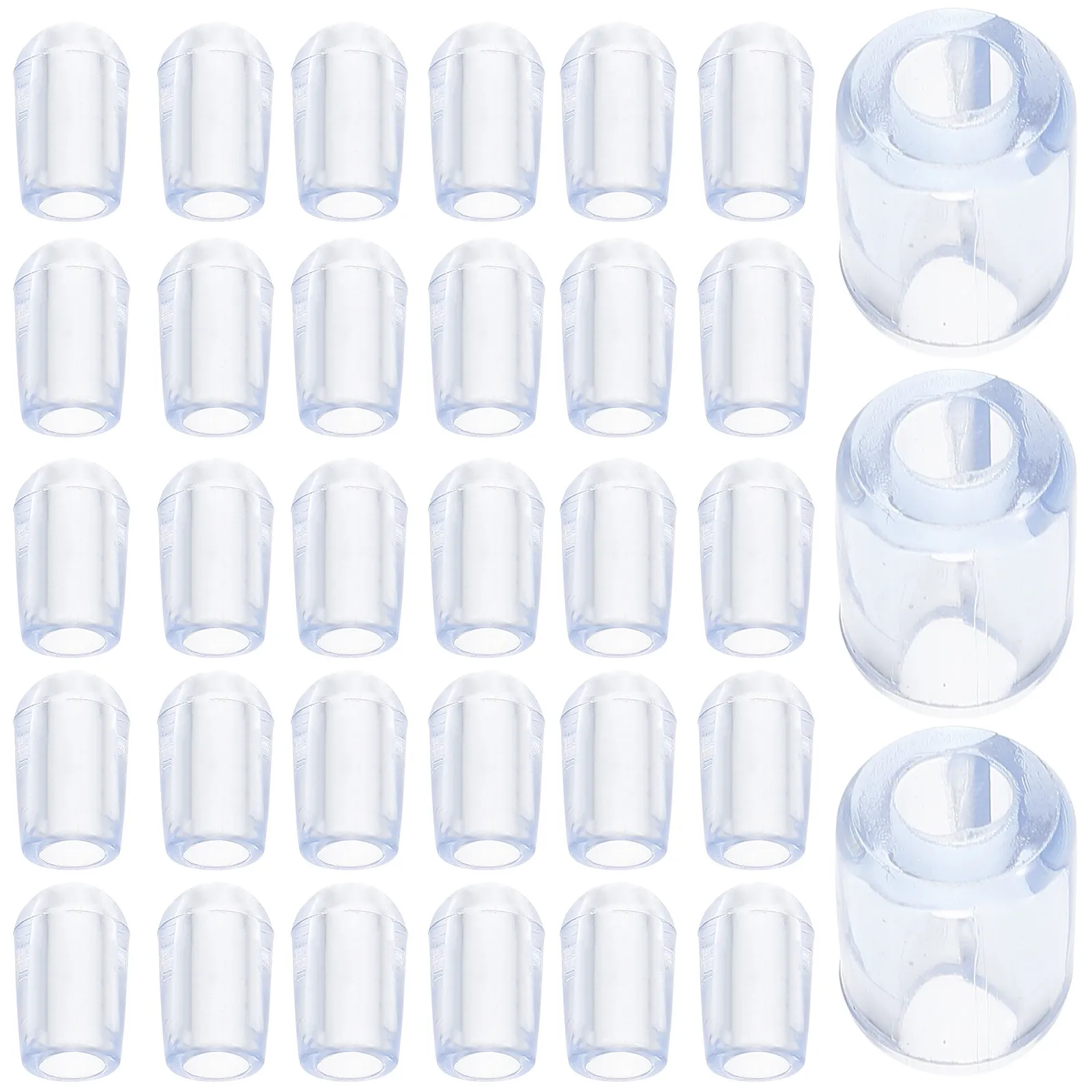 80Pcs Kitchen Sink Grate Feet Transparent PVC Sink Grid Protectors Universal Fit for Dishwasher Rack Support Easy Install