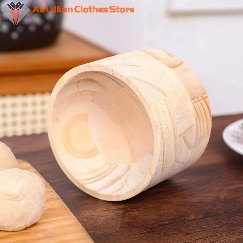 Wood Manual Dough Skin Presser Dumpling Maker Press Tool Wood Mold And Ball Hand Pie Rolling Tool Quick Dumpling Wrapper Maker