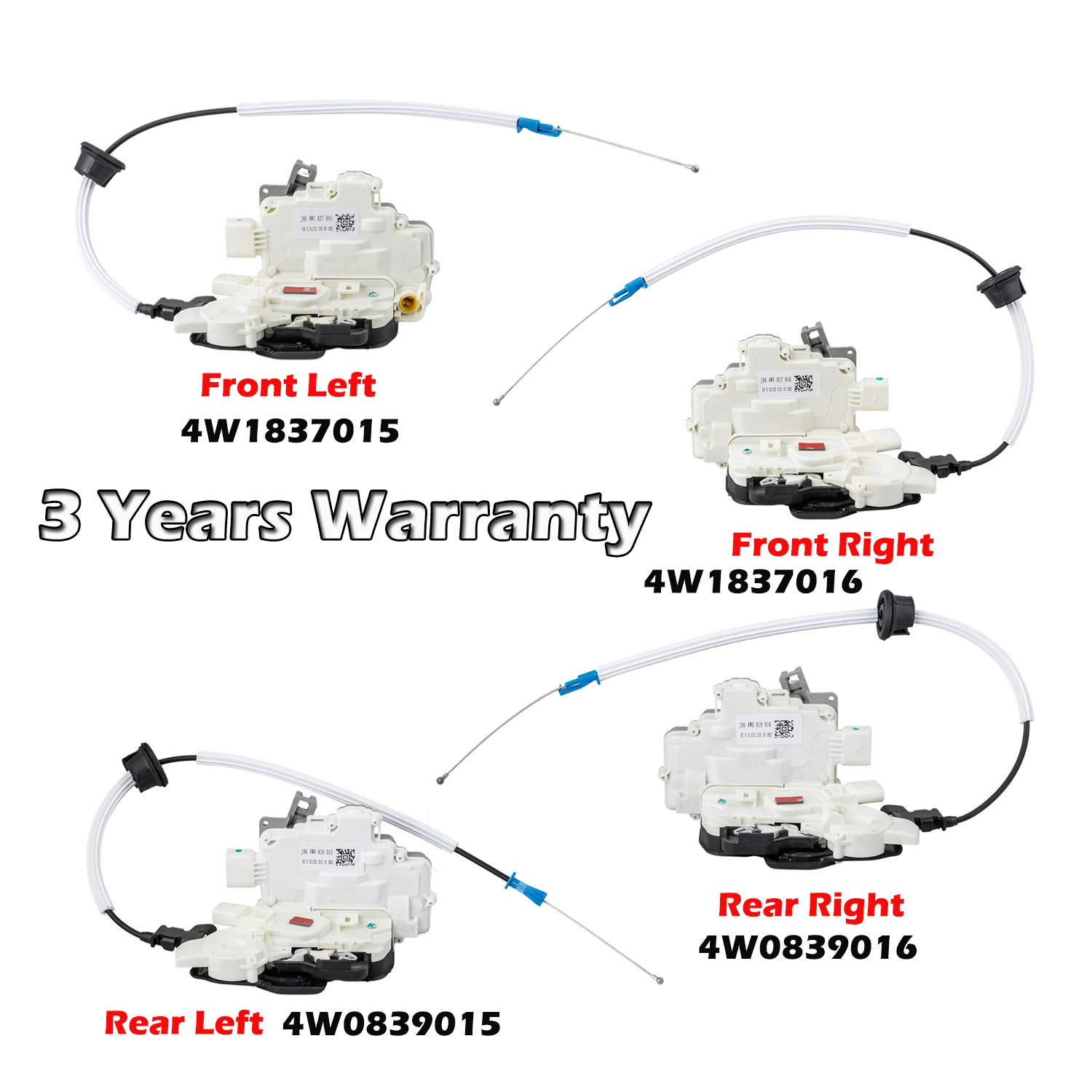 

Front Rear Left Right Door Lock Actuator 4W1837015,4W1837016,4W0839015,4W0839016 For Bentley FLYING SPUR