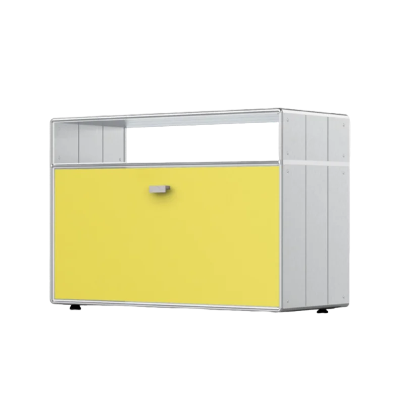 Simple modern stainless steel bedside table, sofa storage cabinet