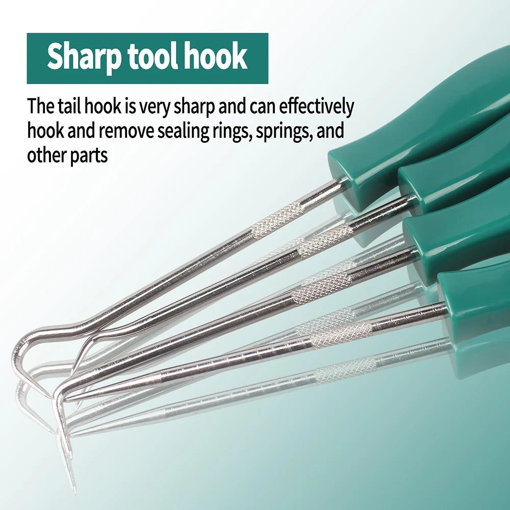 

Car Repair Tools Car Auto Vehicle Oil Seal Screwdrivers Set 4Pcs 135mm O-Ring Seal Gasket Puller Remover Pick Hooks Tools