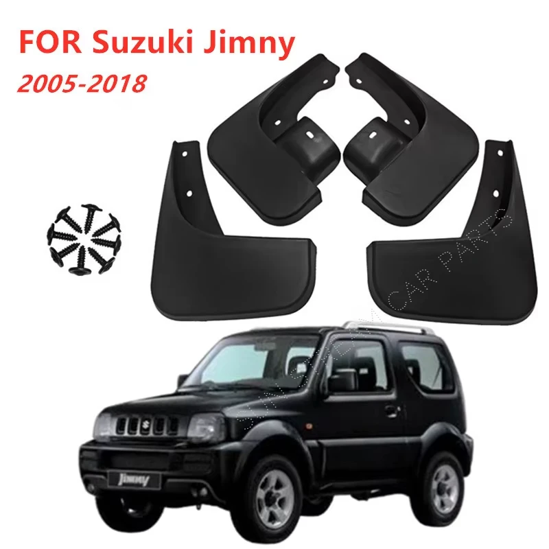 4pcs/Set Car Mudflaps for Suzuki Jimny 2005 2006 2007 2008 2009 2010 2011 2012 2013 2014 2015 2016 2017 2018 Mud Flap Guard