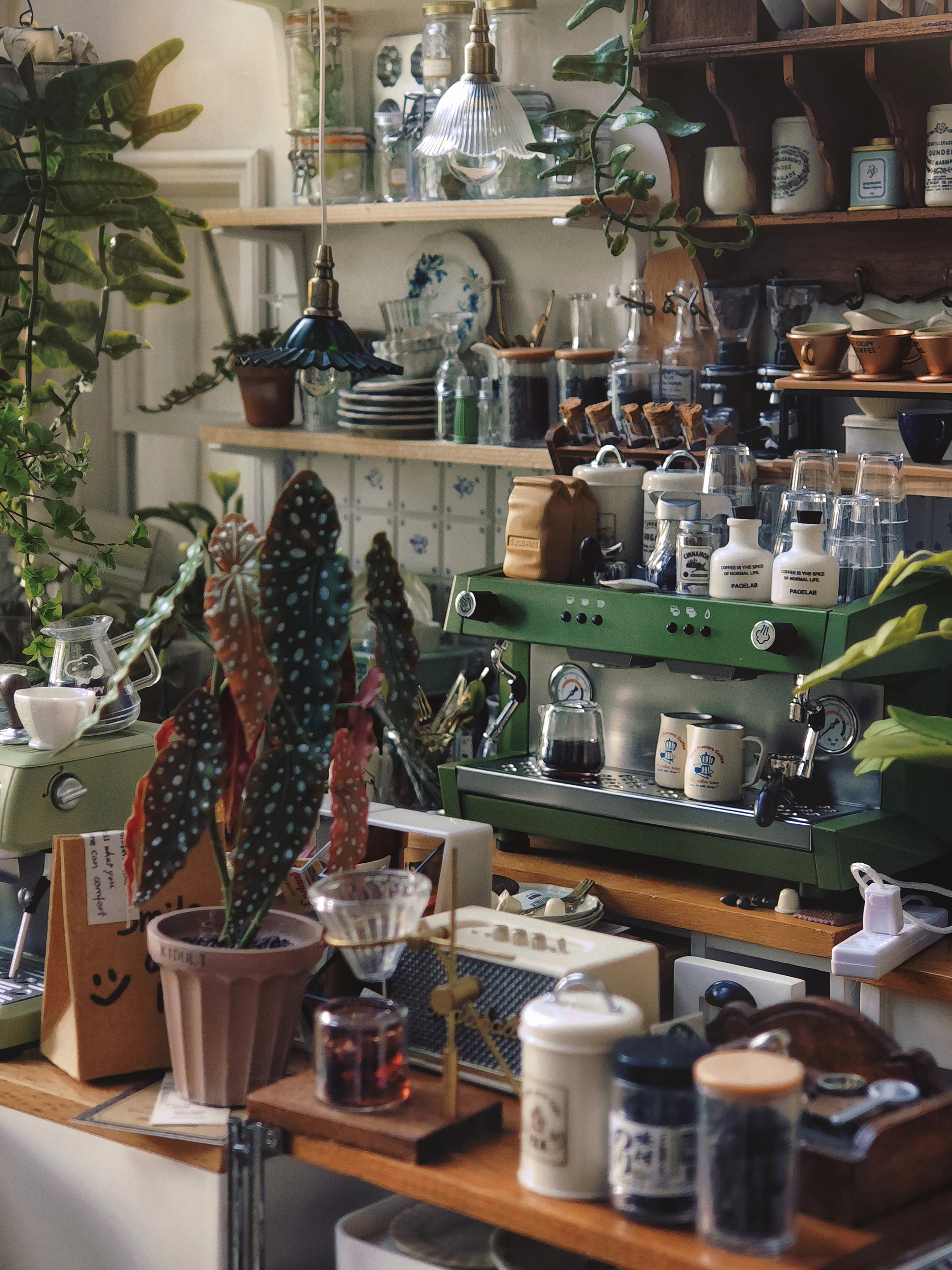 Akcesoria meblowe do domku dla lalek w skali 1/6, mini model, komercyjna ekspres do kawy