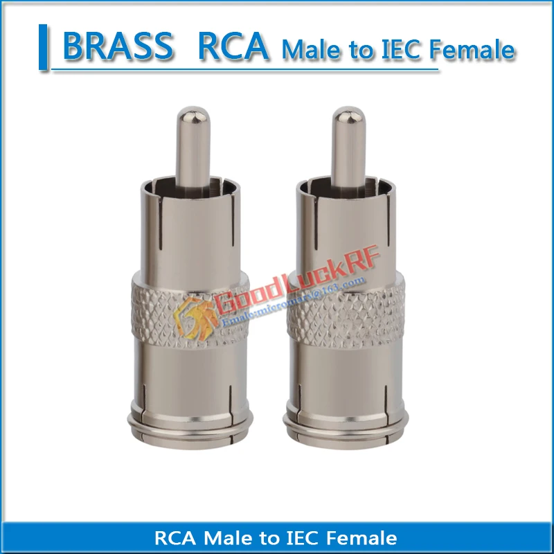 Lotus Rca Male Naar Iec Vrouwelijke Audio En Video Aansluiting Messing Lotus Rf Connector Extension Conversie