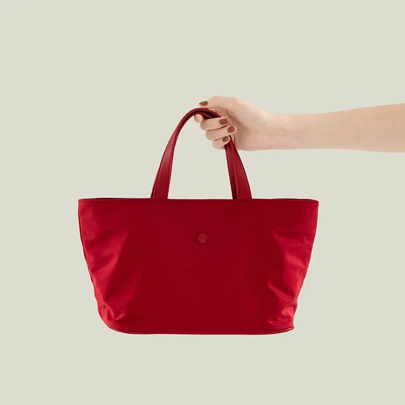 

Women Simple Commuter Handbags Fashion Versatile Nylon Fabric Shoulder Bag 2025 Trend Lady Travel Tote Bags