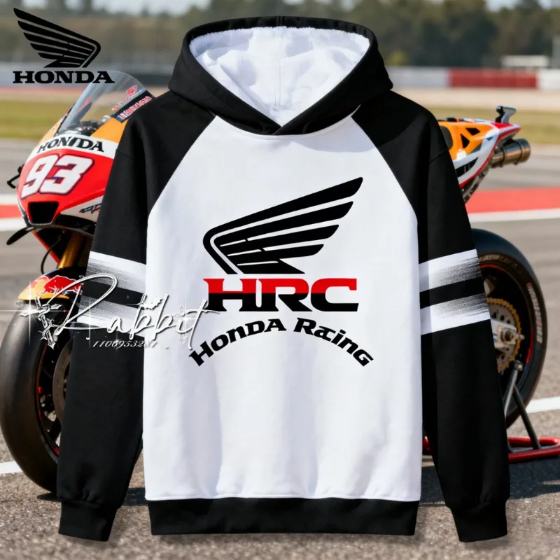 2025/26 الأكثر مبيعا جديد هوندا فريق ريترو دراجة نارية سباق المسار ركوب هوديي الرجال للجنسين موضة هوديي ثلاثية الأبعاد مطبوعة F1