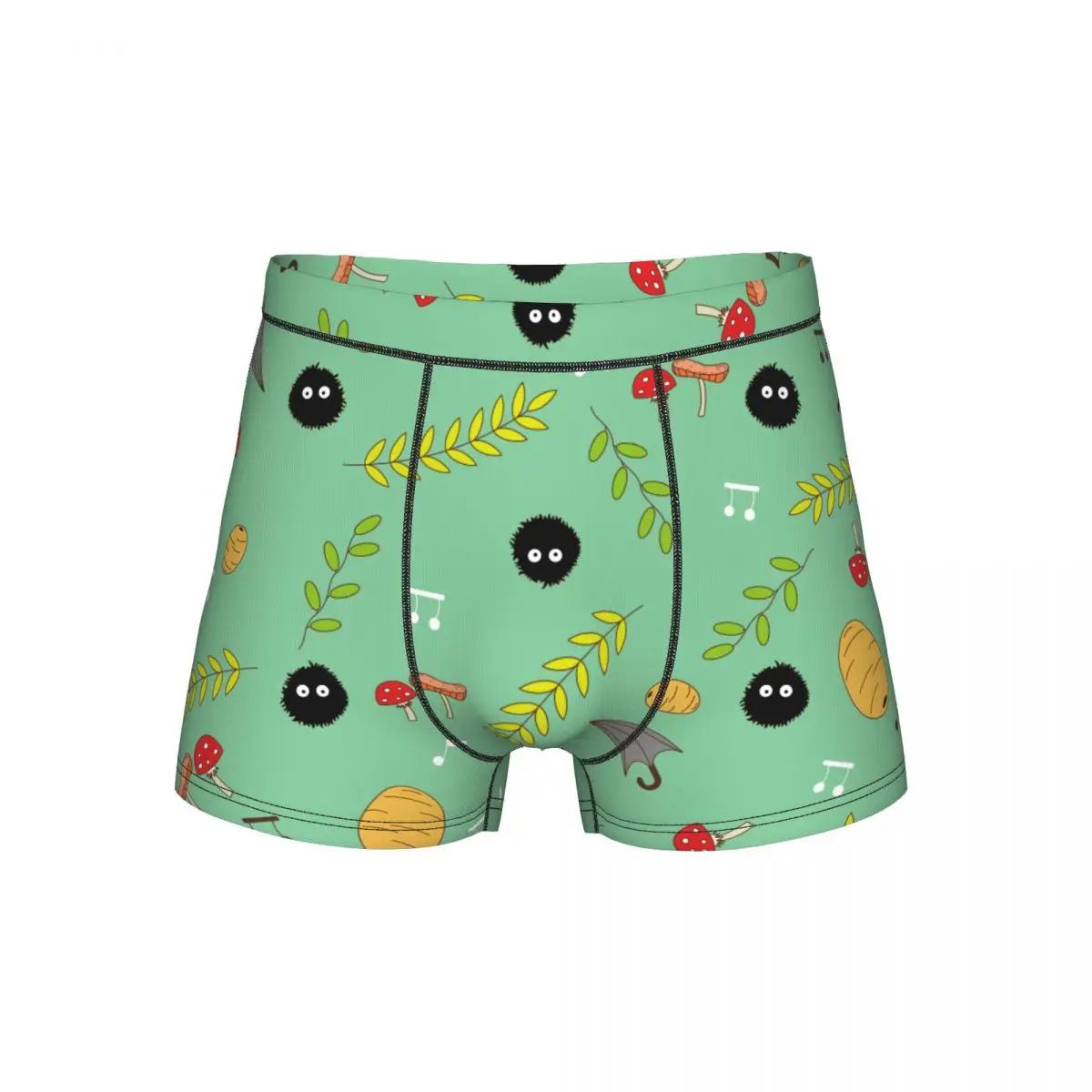

Funny Boxer Totoro-Miyazaki Anime Shorts Panties Briefs Men's Long Underwear Polyester Underpants for Homme