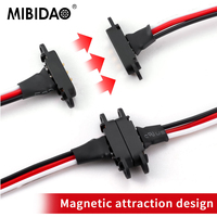 MIBIDAO Magnetic Snap-on JR/ZH1.5 Extension Cable for RC Model Car Planes Drones