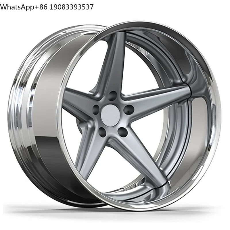 

Custom 2-piece Forged Alloy Wheels 18 19 20 21 22 23 24 26 Inch 5 Star Chrome Deep Dish 5x114.3 Car Wheels for Honda Civic Sport