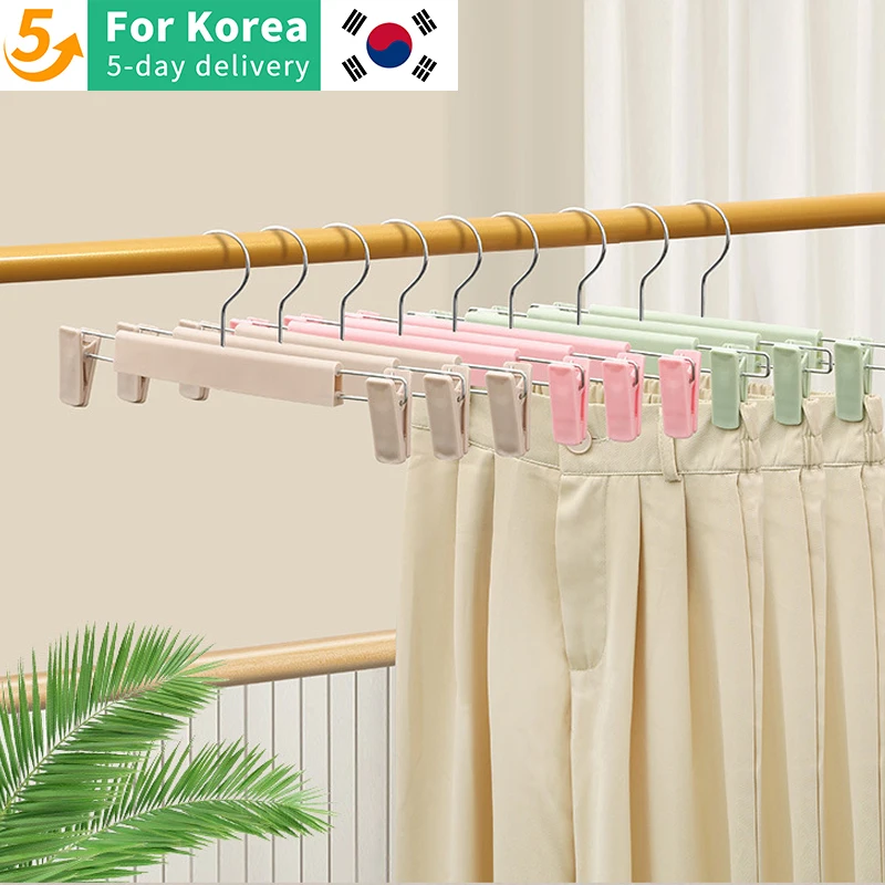 10PCS Trouser Rack with Clip for Bedroom Clothing Storage for Dormitory Students Storage with Jacket Hanging Underwear Hanging