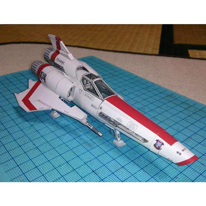 Battlestar Viper 2 Viper Mk2 3D Paper Model DIY Handmade Spacecraft Toy