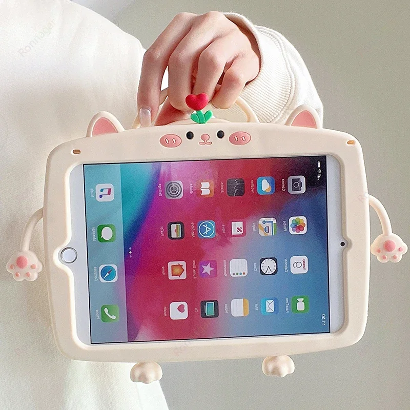 Case for Xiaomi RedMi Pad SE 11inch 2023 Kids Friendly Soft Silicone 360° Rotating Stand Cover for RedMi Pad 10.61'' 2022 Tablet