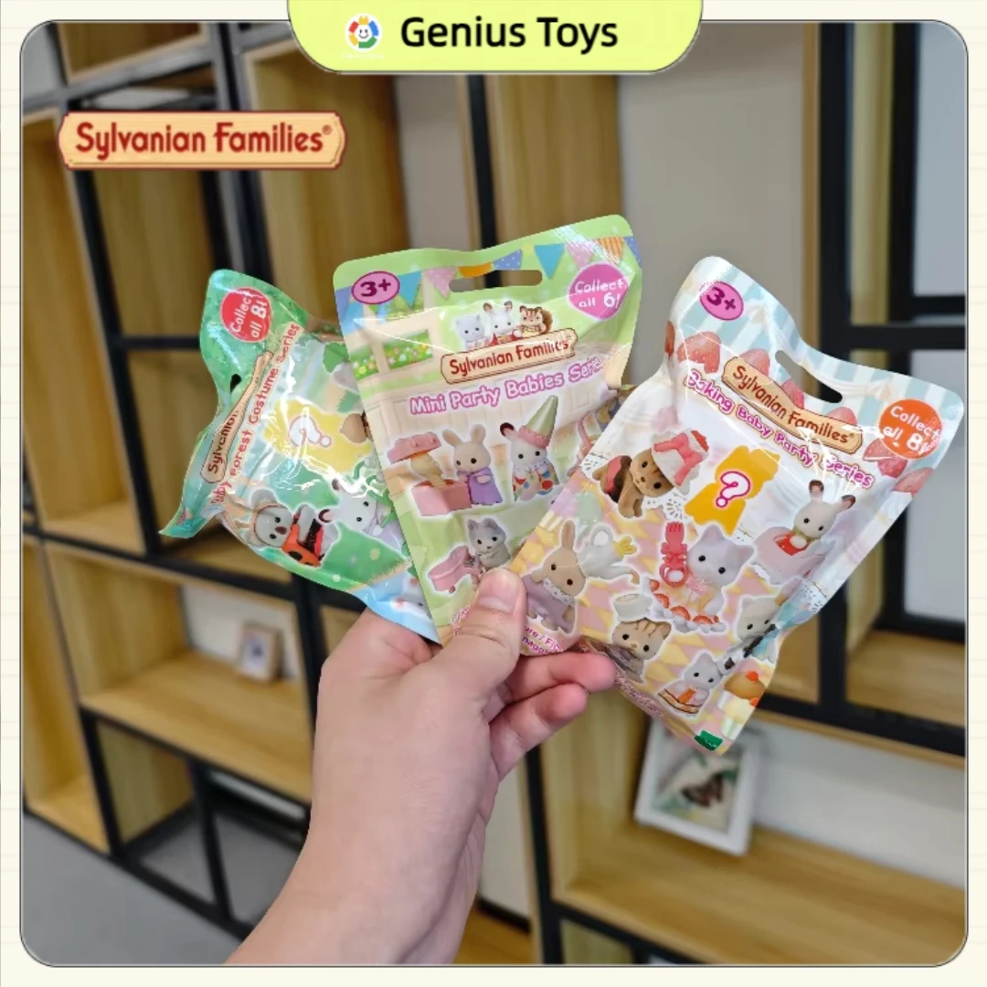 Sylvanian Families Blind Bag Urocze Mini Laleczki Calico Critters Figurki Anime dla Dzieci Zabawki do Udawania Prezentów Świątecznych dla Dzieci