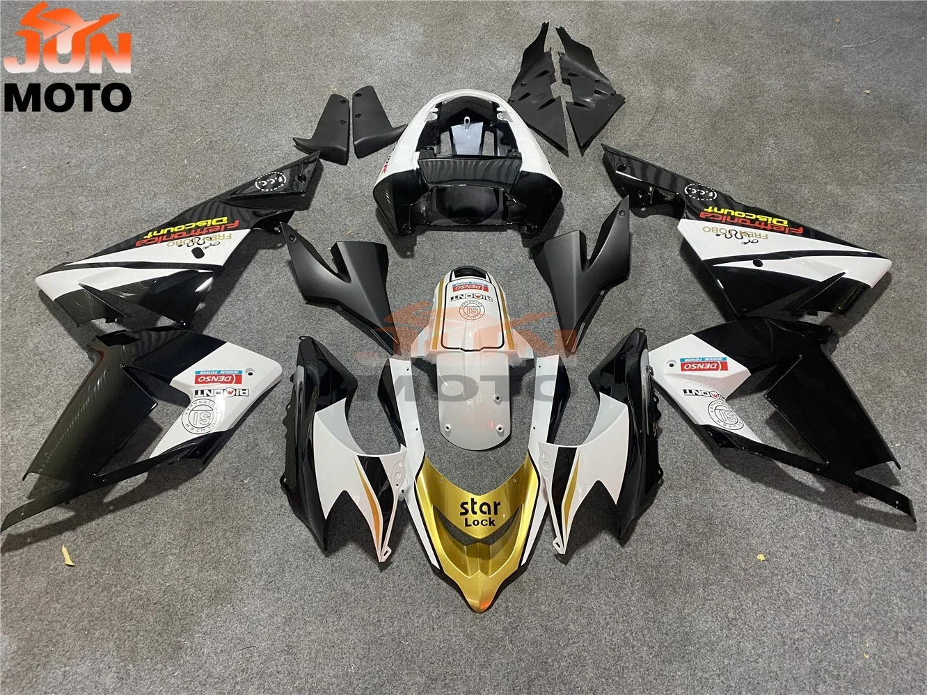 JUN ABS Plastic Shell Motorcycle Custom bodywork Fairing Kit Fit For kawasaki Ninja ZX10R 2004 2005 04 05 10R ZX-10R zx-10
