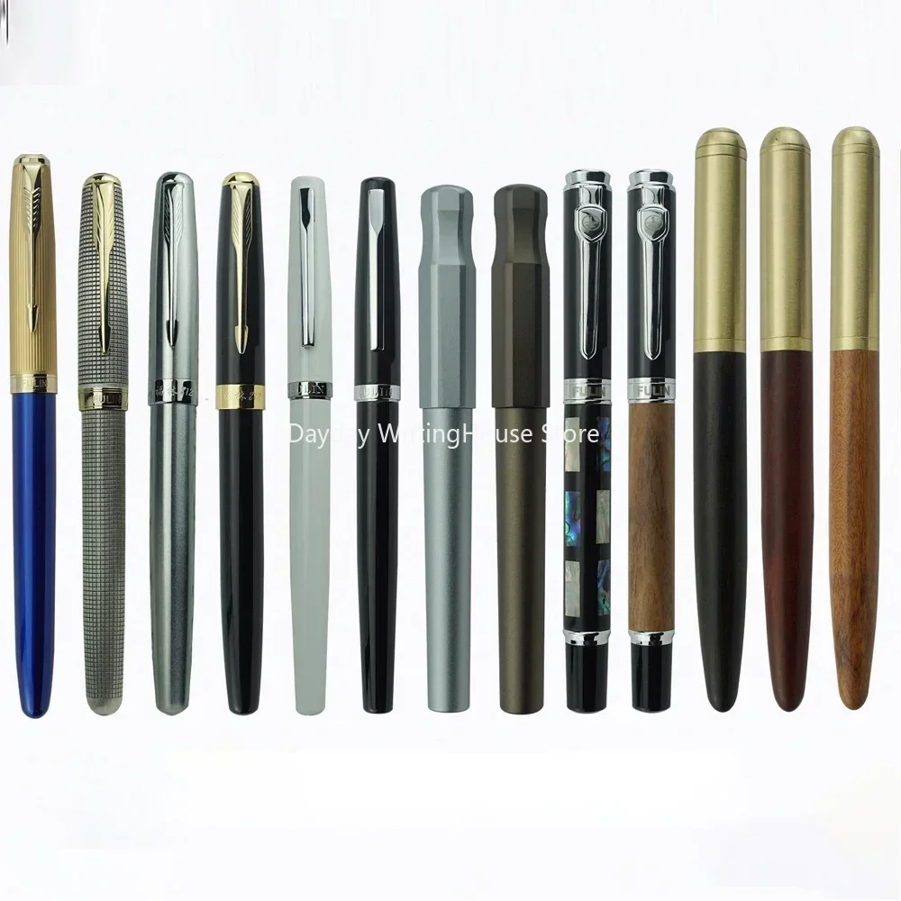 

Fulin New 812 Metal Wood Shaft Fountain Pen Professional Hand-polished Long Knife Nib Office Business Writing Stationery Gift