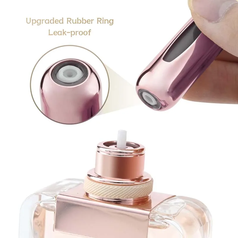 5ml Portable Mini Refillable Perfume Bottle With Spray Scent Pump Empty Cosmetic Containers Atomizer Bottle For Travel