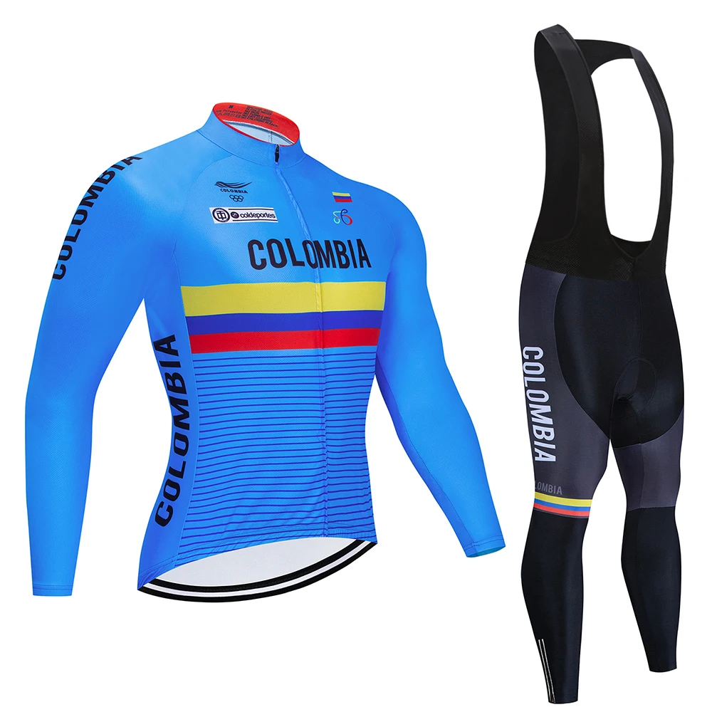 

2025 Pro Team Cycling Jersey Set Men Long Sleeve Breathable MTB Bike Clothes Wear Bicycle Cycling Clothing Ropa Maillot Ciclismo