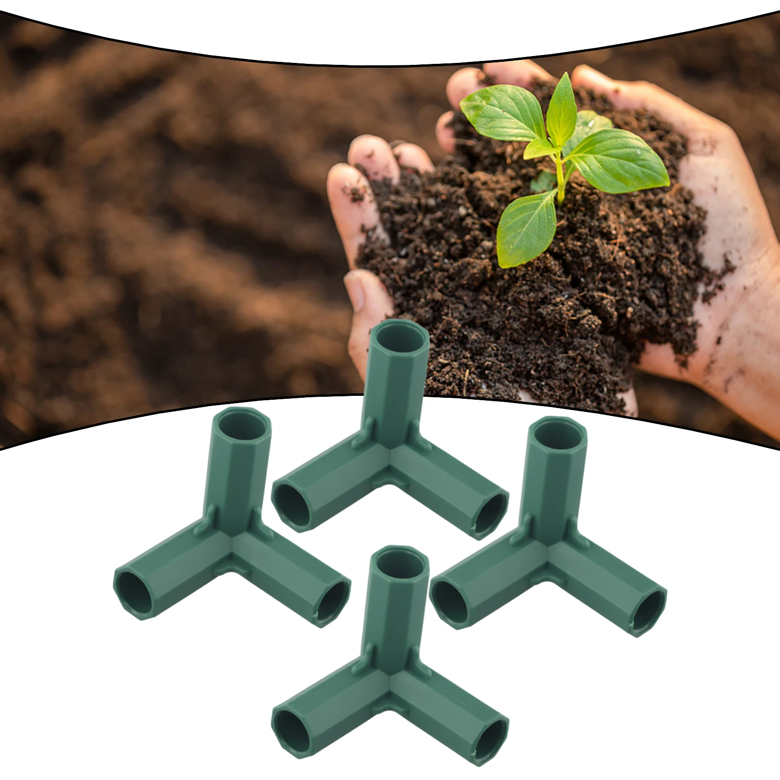 Adapter Connector Frame Structuur Meubels Met Ribbels Tuin Groene Kas Gewrichten Adapter Buiten 4 Stuks