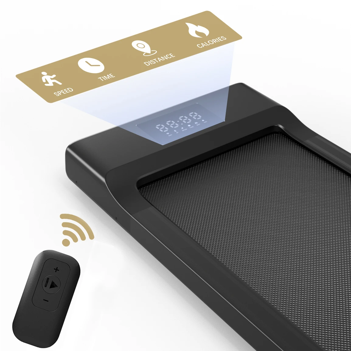 39.39 بوصة وسادة المشي تحت مكتب مشاية محمولة للمنزل التحكم عن بعد شاشة LED 2.5 HP آلة المشي الهادئة #6