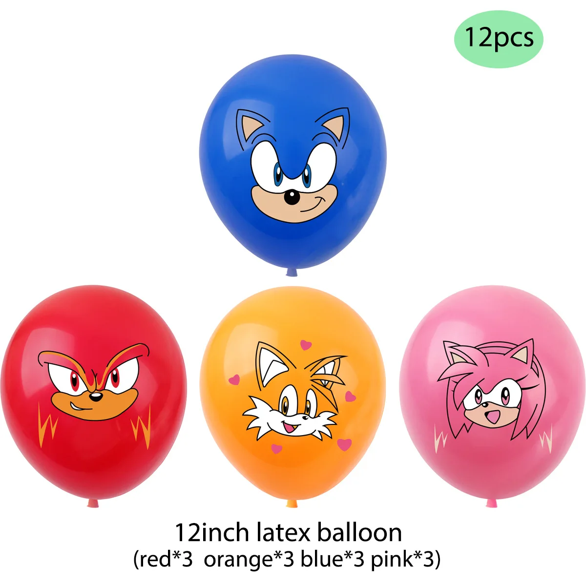 Gra Sonic Kid family artykuły na przyjęcie urodzinowe jednorazowy baner ozdoba na wierzch tortu wisząca flaga balony soniczny zestaw dekoracje urodzinowe