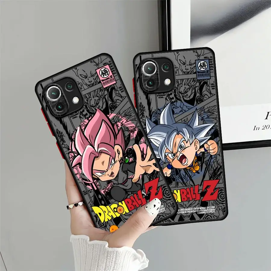 Custodia posteriore per telefono per Xiaomi Mi 12T 10T 13 11 Lite 12x 11T 14 13 Pro Dragon Ball Cartoon carino