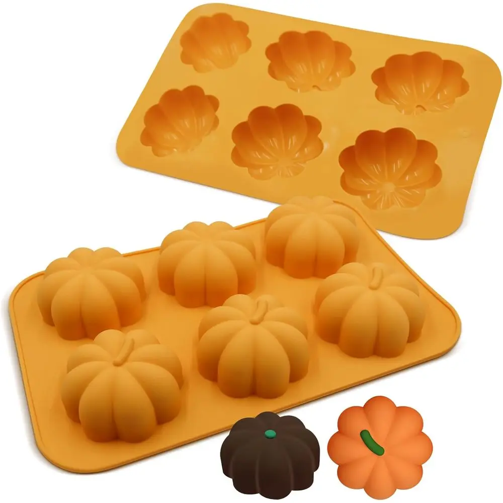 Pumpkin Silicone Molds Thanksgiving Molds Autumn Theme Soap Mold Pumpkin Chocolate Mold Thanksgiving Halloween Candle Candy Tray