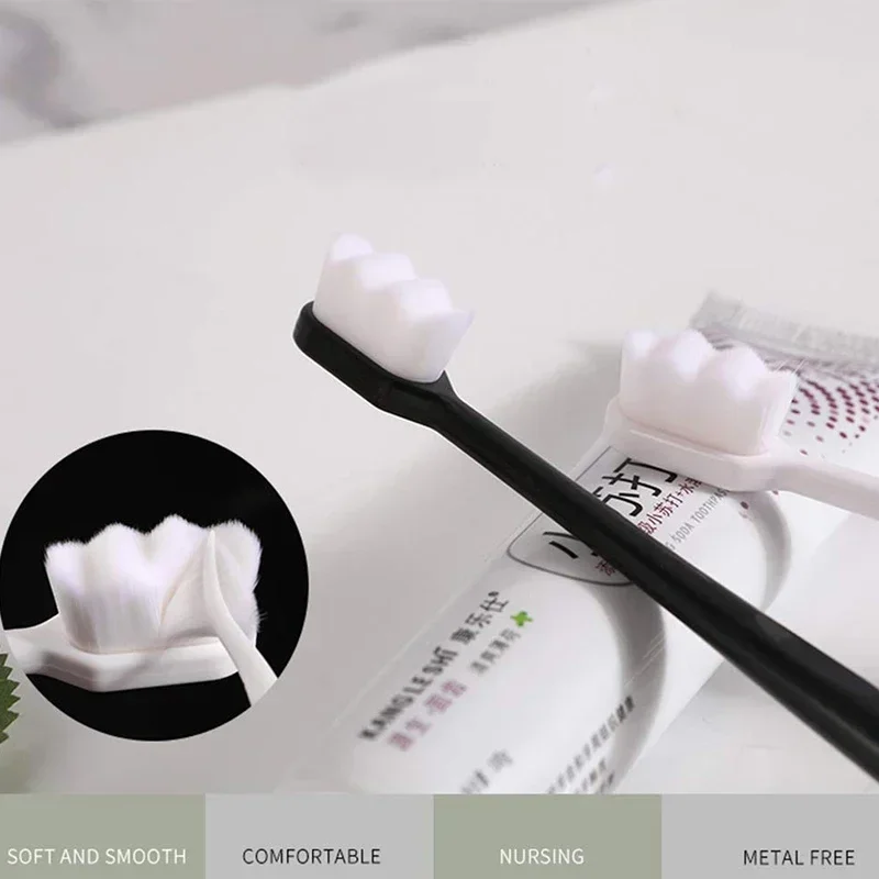 2pcs Million Toothbrush Ultra-fine Soft Toothbrush Antibacterial Protect Gum health Travel Portable Tooth Brush Oral Hygiene