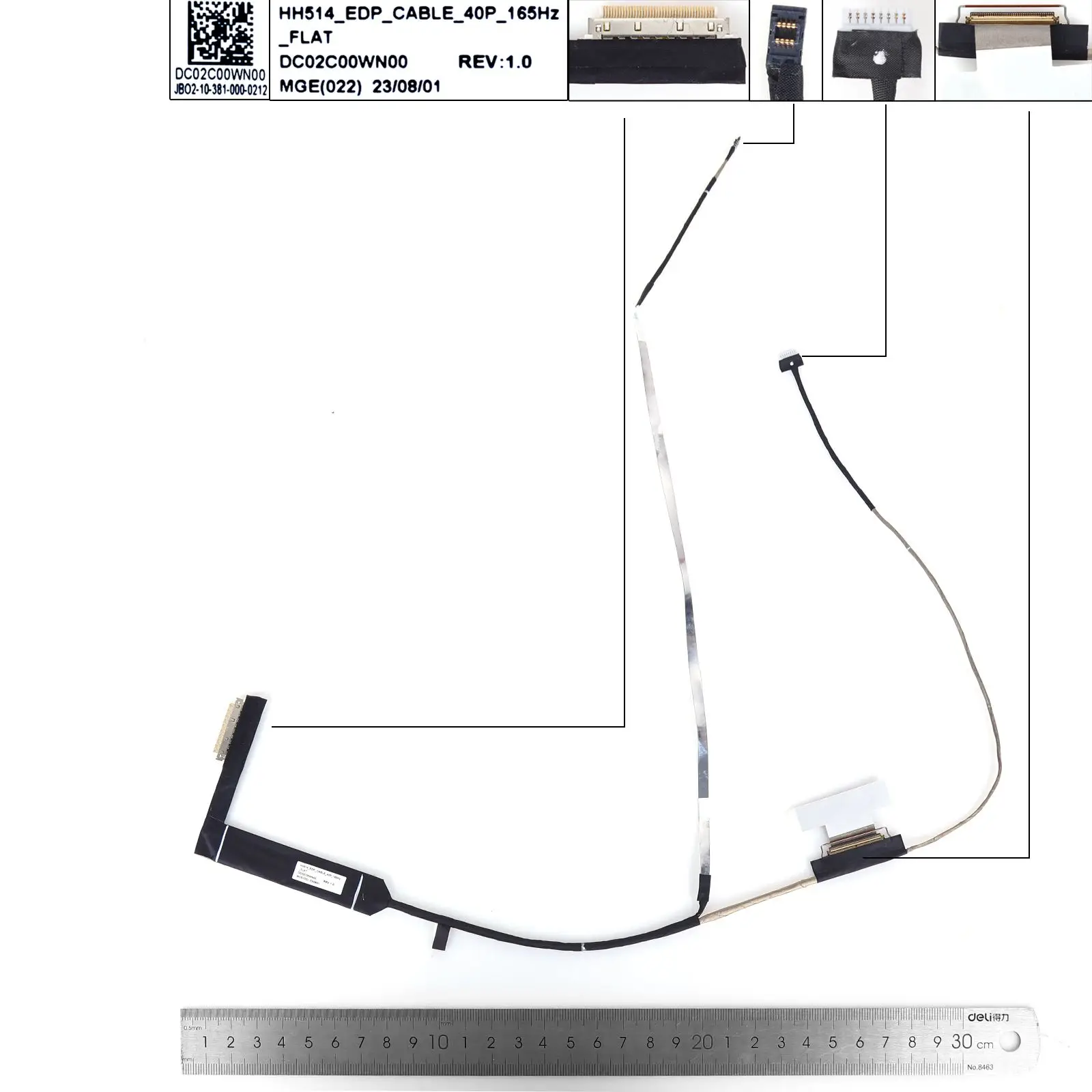 Laptop LCD Screen Cable for ACER An515-58 AN515-46 AN515-55 165HZ 40pin0.5