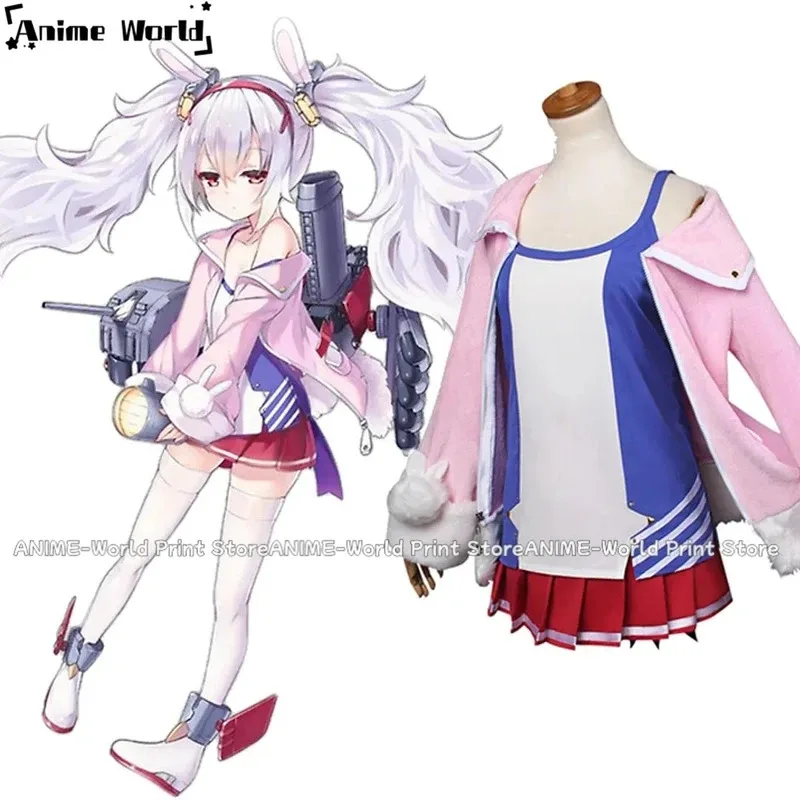 《مخصص 》لعبة Azur Lane Uss Laffey أزياء تنكرية بأي مقاسات؛ 2، ك'5، ط.8.
