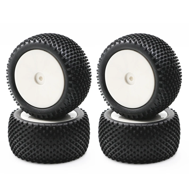 4Pcs 90Mm 1/10 RC Off-Road Buggy Car Rubber Tires Wheels Tyres For Wltoys 144001 144010 124019 104001 HSP HPI Tamiya