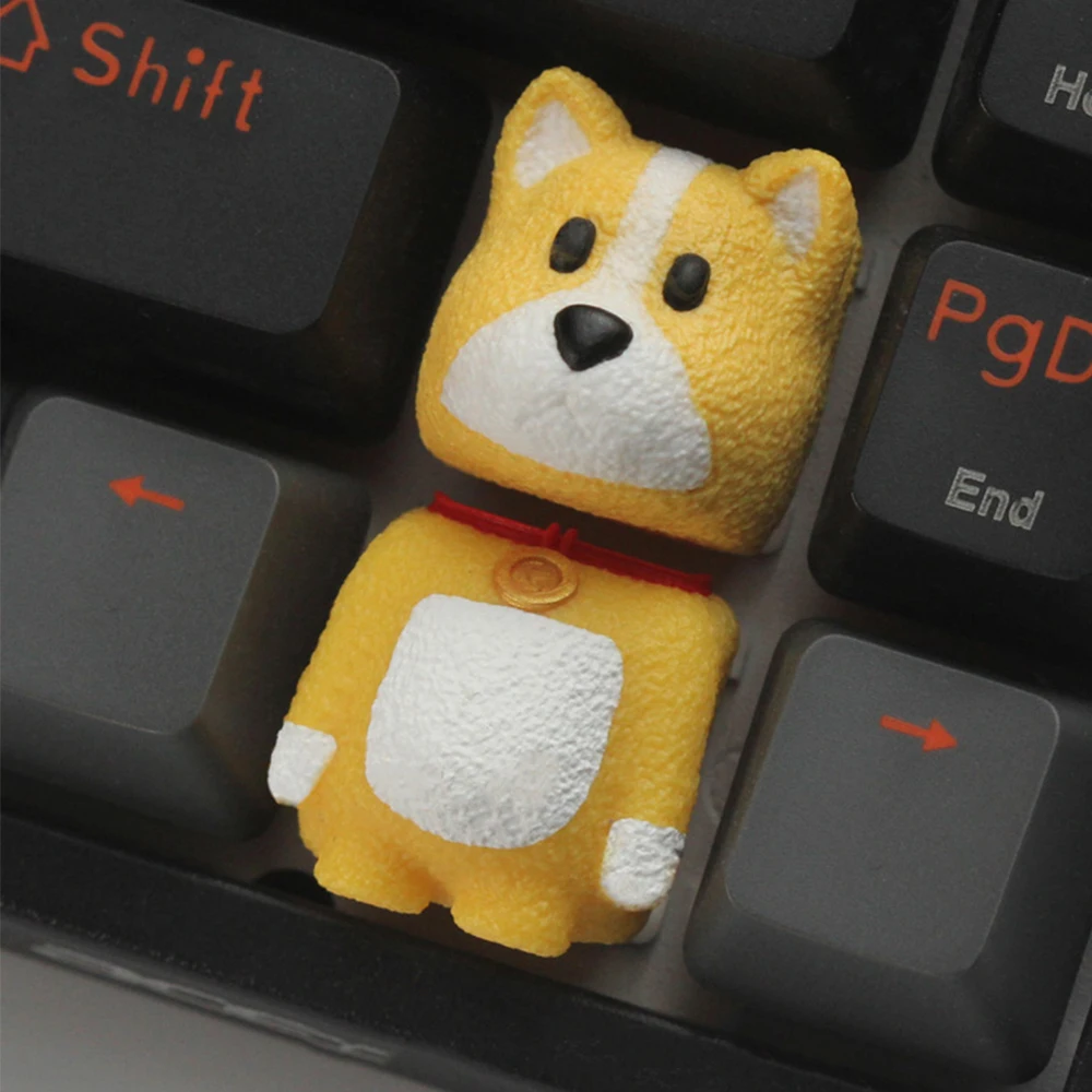 3D Tiger Resin Keycaps Customized Personalized Caps Cross Switch Mechanical Gaming Keyboard ESC Direction Arrow Keycaps 2pcs