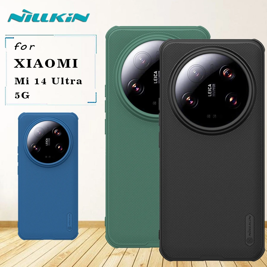 Casing Nillkin Super Frosted Pro, sarung belakang tahan guncangan untuk Xiaomi Mi 14 Ultra 5G