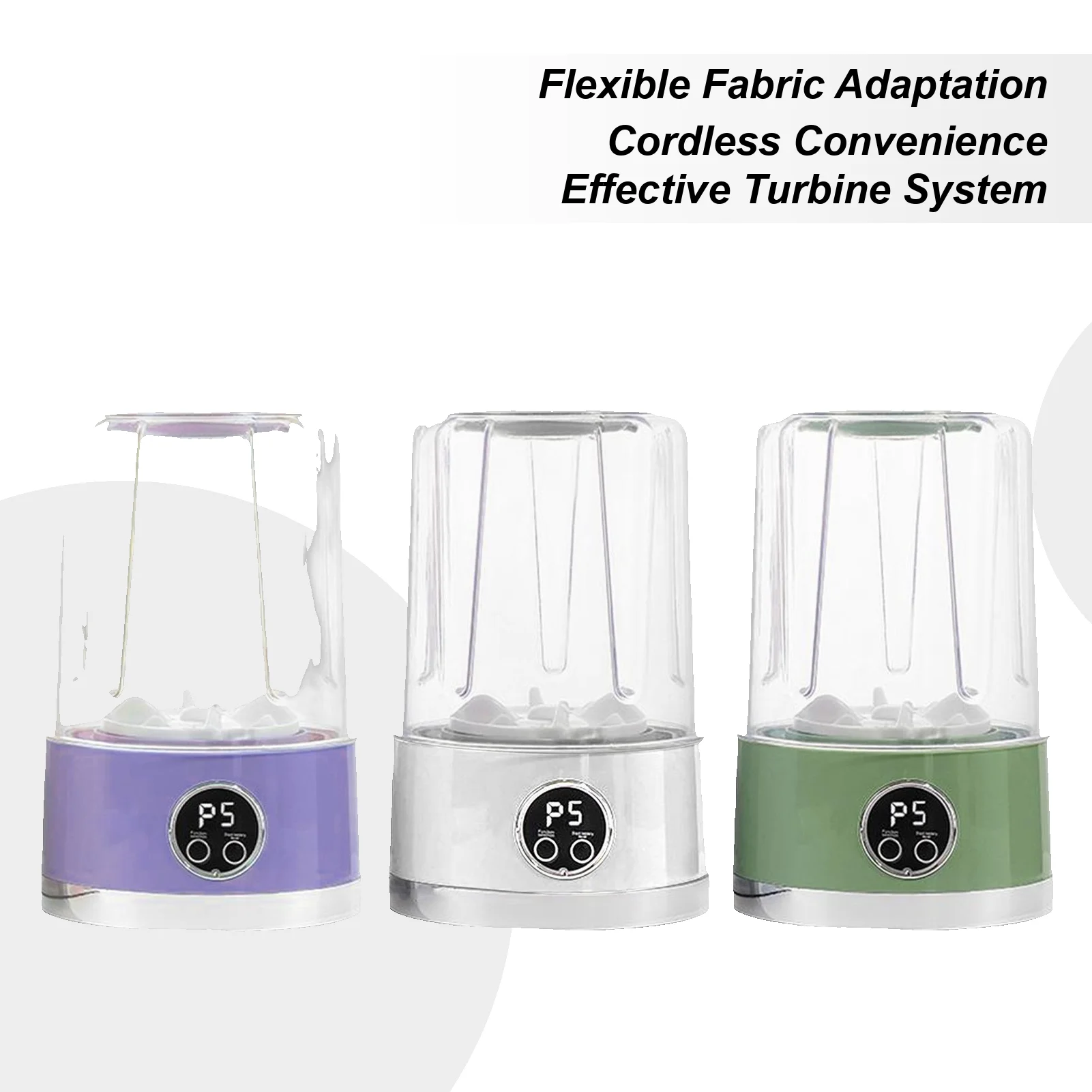 

Underwear Washer Portable Washing Cup Smart Electric Spinner Bucket Cordless for Sock Bra Baby Clothes Nursery Dorm Bathroom