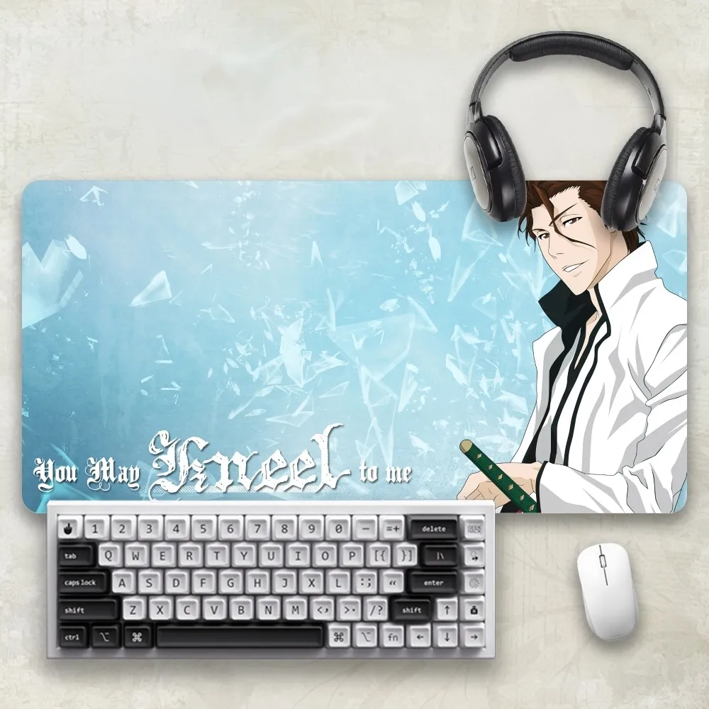 Sosuke Aizen Bleach Anime Mouse Pad For Office Accessories Deskmat Mousepad Gamer Desk Mat Gaming Mats Mause Pads Pc