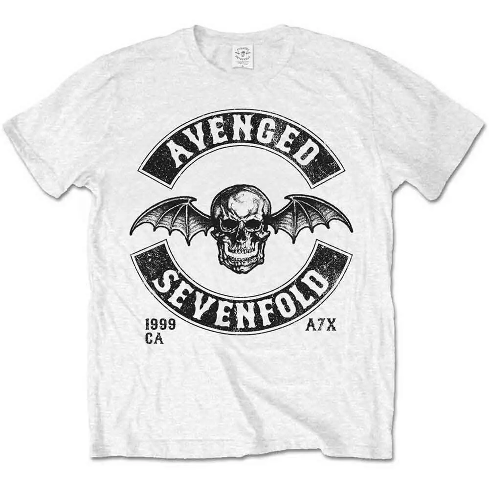 Avenged Sevenfold Moto Seal T-Shirt White New