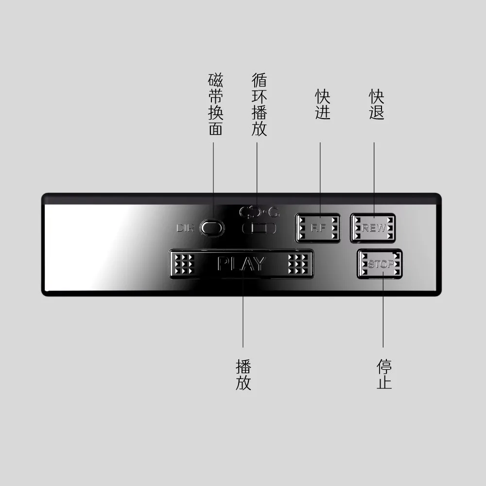 Bluetooth Tape Machine Tape Player Retro Nostalgic Radio Can Automatically Turn over with Stereo Tape Walkman