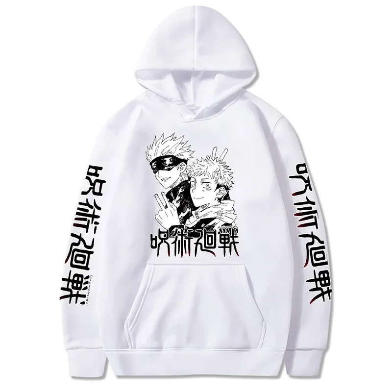 Janpanese Anime Jujutsu Kaisen Funny Gojo Satoru Printing Hoodies Sweatshirts Women Harajuku Cartoon Autumn Fashion Sweatshirts