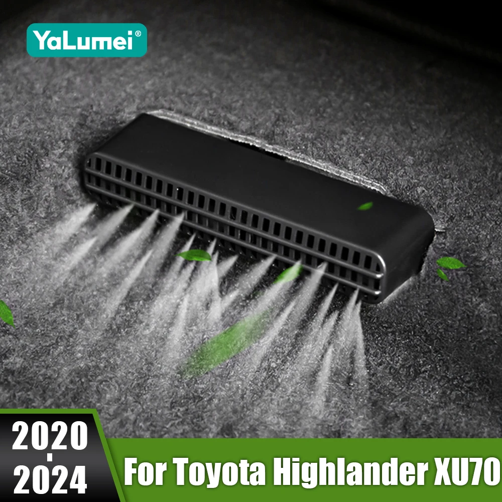 

For Toyota Highlander XU70 Kluger Hybrid 2020 2021 2022 2023 2024 Car Under-seat Vent Protect Cover Air Conditioning Outlet Trim