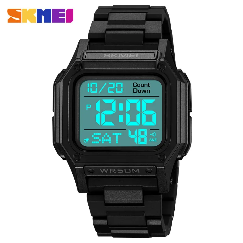 Skmei Hot Sale Multifunctional Student Electronic Watch Waterproof Timing Sport Watch Men's Outdoor Electronic Watch