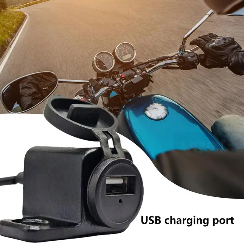 Motorcycle USB Port Rainproof Motorcycle Power Outlet Motorcycle USB Adapter All-Purpose Power Outlet Adapter Motorcycle Cell