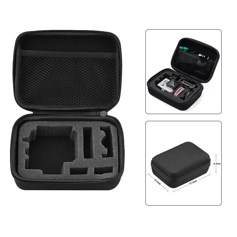 Storage Bag Shockproof Safe Box Portable Carrying Case for GoPro Hero 12 11 10 9 8 7 5 SJCAM AKASO DJI Action Camera Accessories