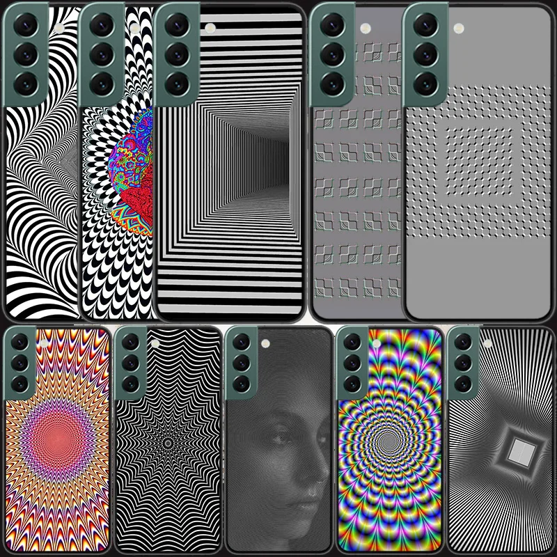 Visual illusion art picture Phone For Samsung Galaxy S24 S22 Ultra S21 Plus S20 S23 FE Case S10 S10E S9 S8 S7 Edge Cover Silicon